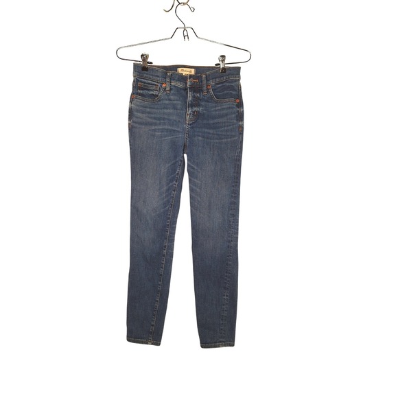Madewell Denim - Madewell 8 Inch Skinny Jeans Medium Wash Denim Womens Size 25